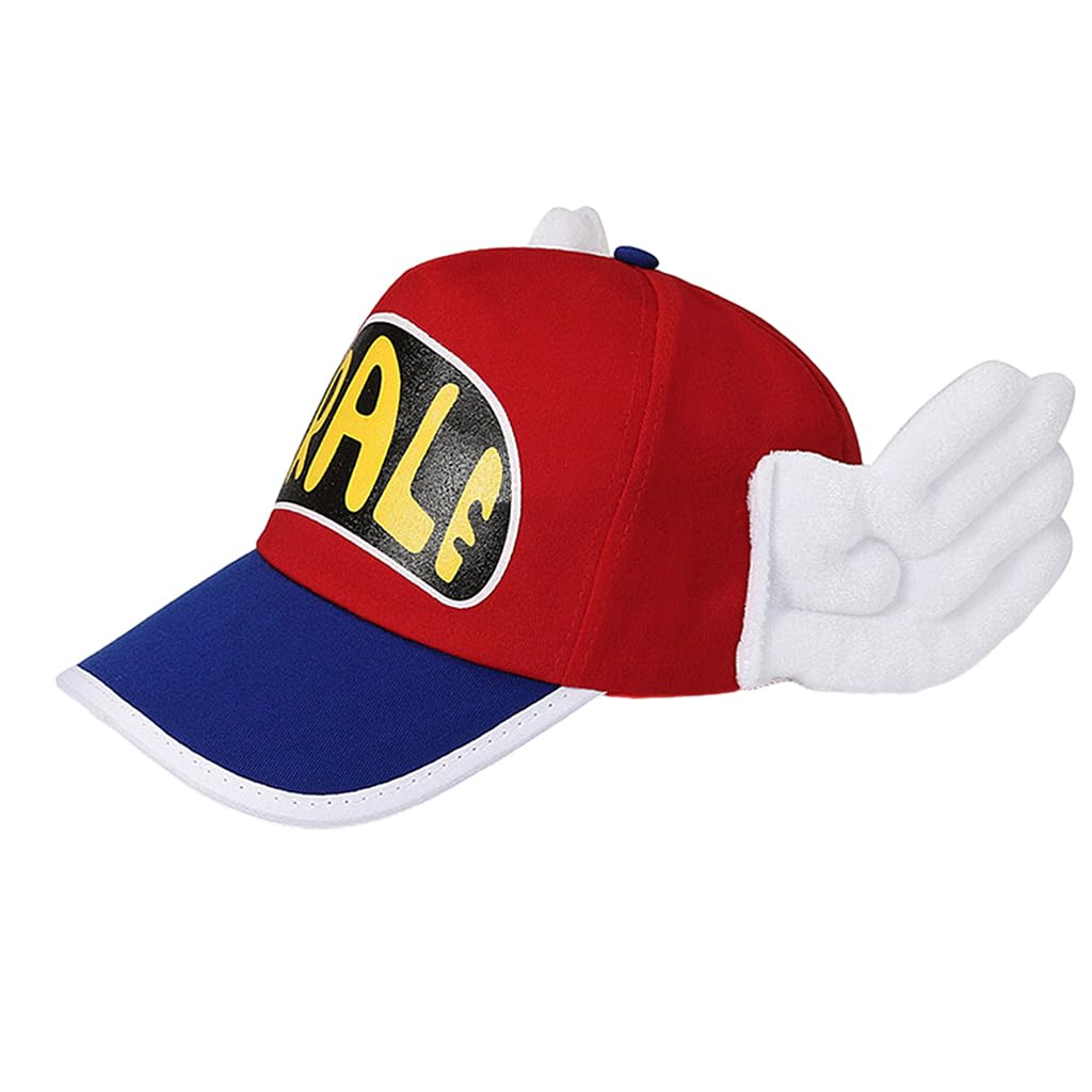 SNOWIE SOFT Caps for Kids Girls Arale Hat Winged Baseball Cap for Girls, Sun Hat for Kids Cute Arale Cap Arale Merchandise, Cosplay Arale Girls Hat Summer Outdoor Beach Hat for Baby Girl Adjustable