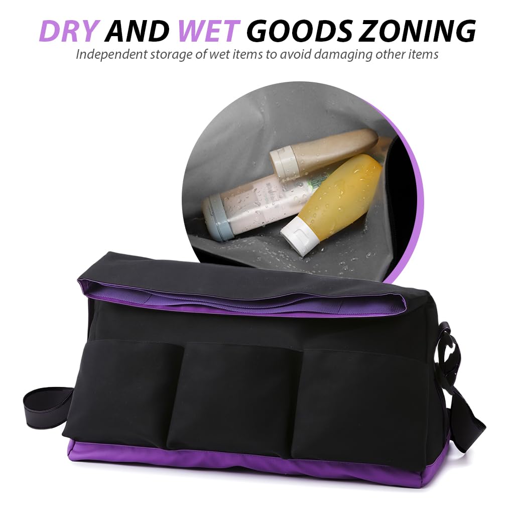 PALAY Women Gym Bag for Travel and Fitness with Shoe Compartment and Wet Pocket | Lightweight Nylon Carry On