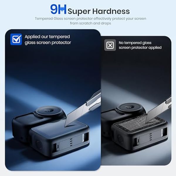 ZORBES Screen Protectors for DJI Osmo Nano with 9H Hardness Tempered Glass | Bubble Free