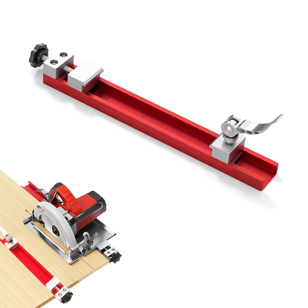 Serplex Woodworking Cutting Guide Fence for Straight Cuts with Adjustable Rail Support | Stable Alignment for Saws