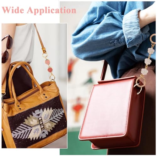 PALAY® 8PCS Bag Extender Chain Golden Chain for 5.7-6.7 Inches Cute Charm Strap Quick Connection Fashion Purse Handbag Sling