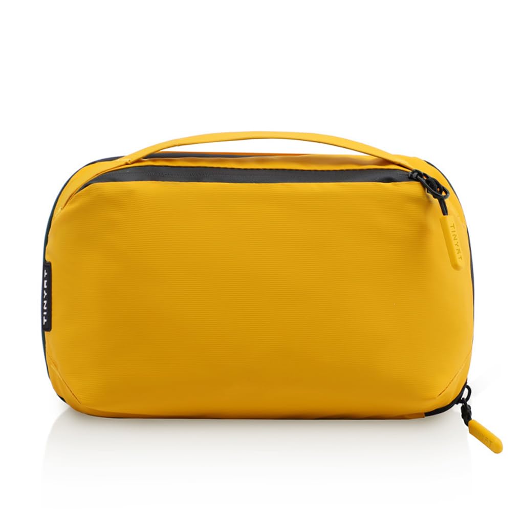 ZIBUYU Toiletry Bag for Men with Multi Layer Storage and Wide Open Zipper | Yellow Organizer