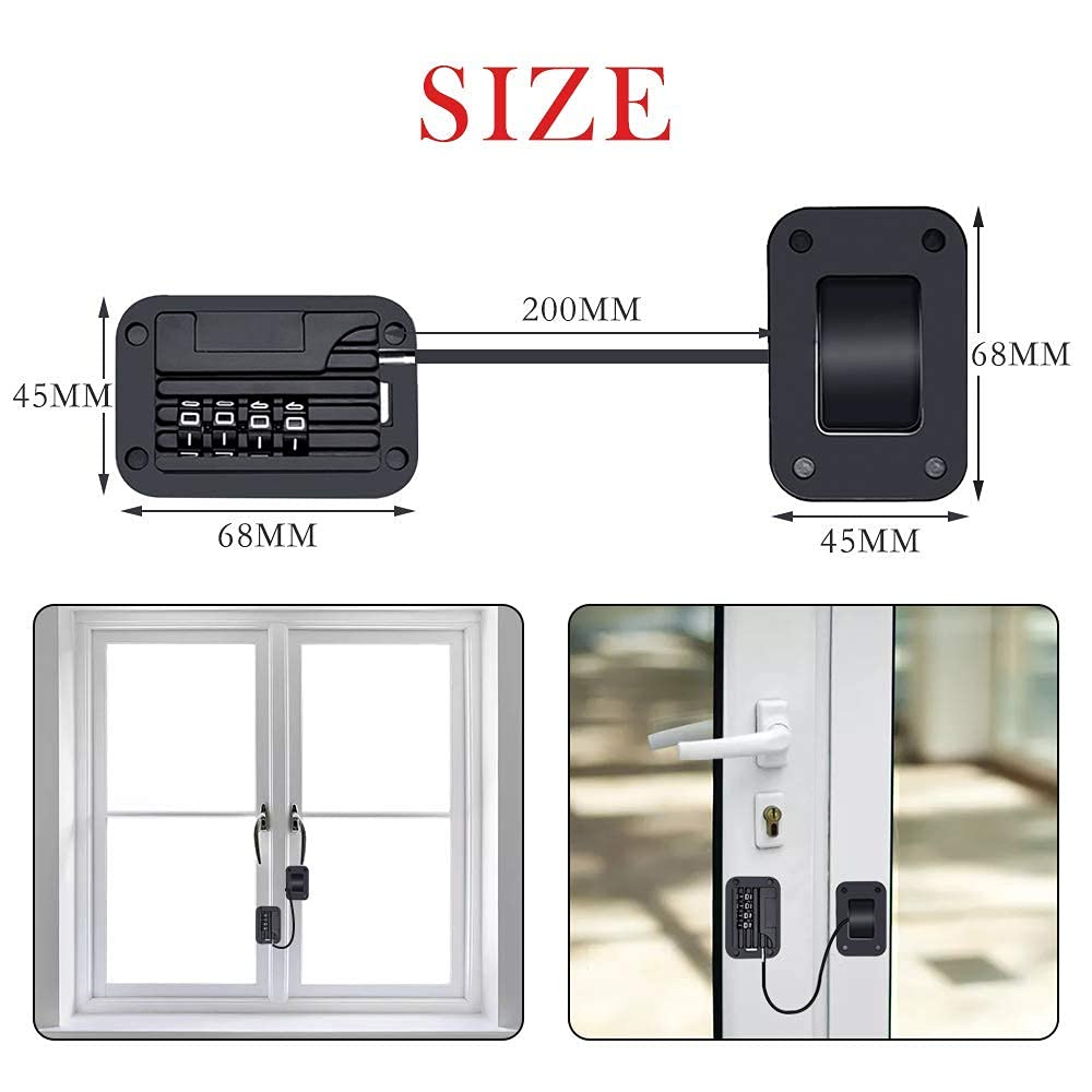 STHIRA Refrigerator Lock for Baby Safety with Password Design and Strong Adhesive | Multi-Colour