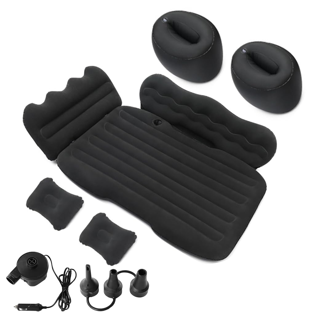 Proberos Air Mattress for Car Travel with Back and Arm Supports 128x77cm | Flocking PVC