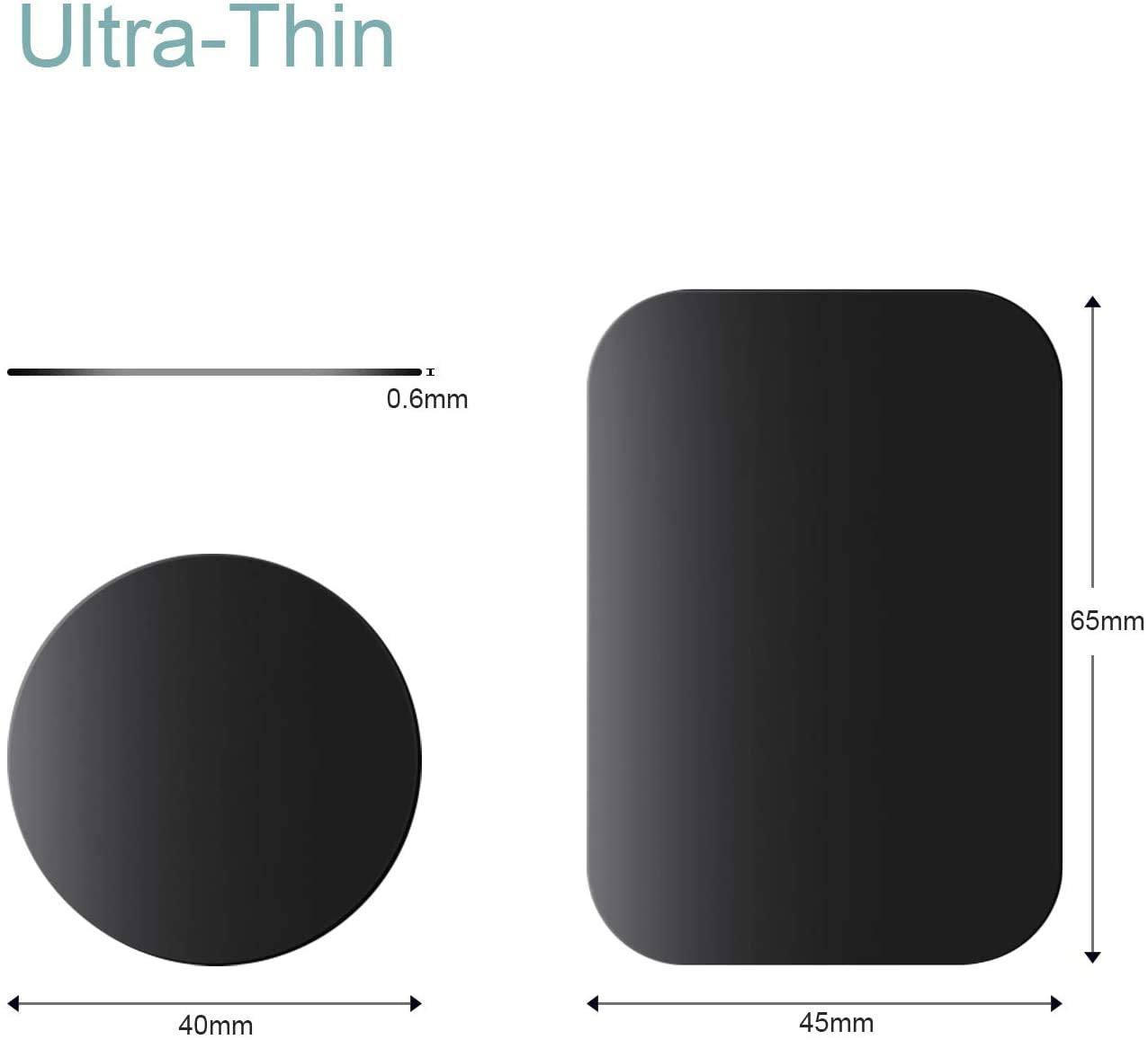 STHIRA Universal Metal Plate for Magnetic Car Mount with Strong Adhesive | 24PCS Set