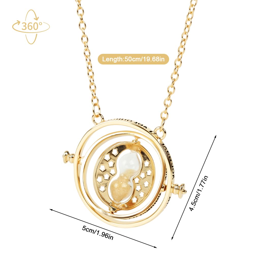 Zibuyu Rotating Time Conversion Necklace for Women featuring Symbolic Design and Elegance