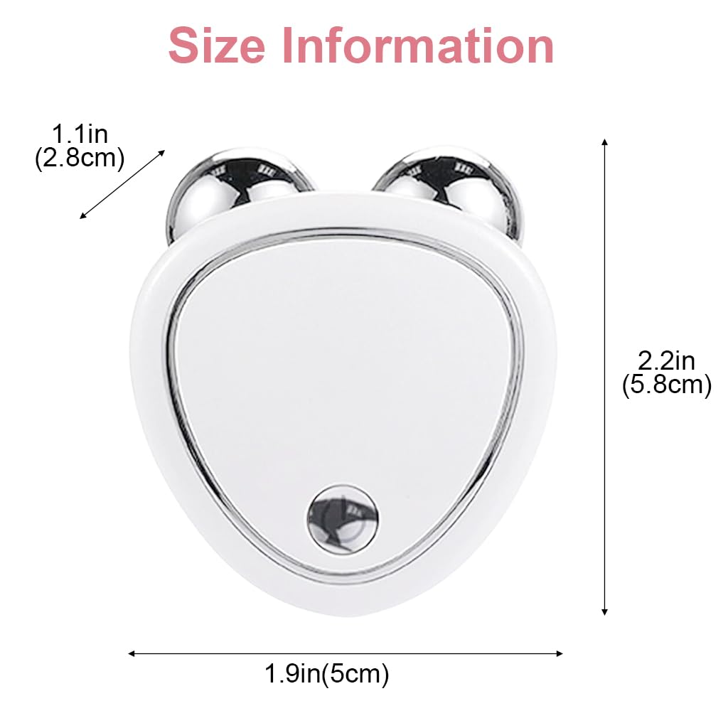 HANNEA Face Massager for Anti Wrinkles with EMS Microcurrent & Dual Massage Heads | USB Rechargeable 180mAh