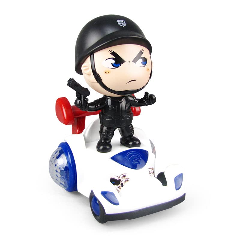 PATPAT Musical Toy Car for Kids with Lights and Sounds featuring 360° Rotating Stunt | Fun Gift