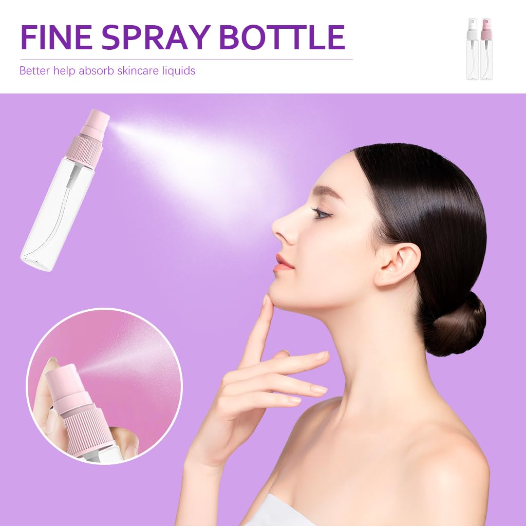 MAYCREATE Travel Bottle Kit for Toiletries with Leak Proof Air Valve | 16pc BPA Free Silicone Set