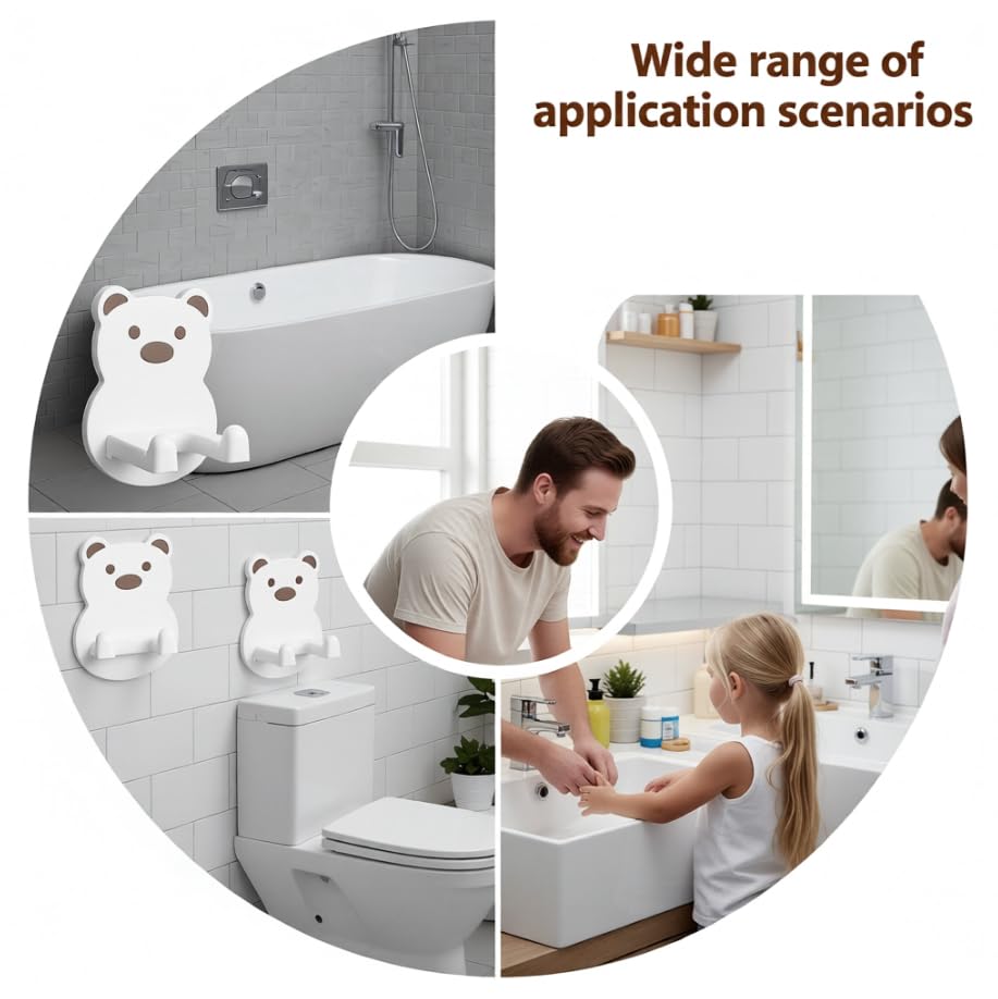Zibuyu Hair Dryer Holder for Wall with Suction Cup Adhesion and Plug Slot | Bathroom Storage Rack