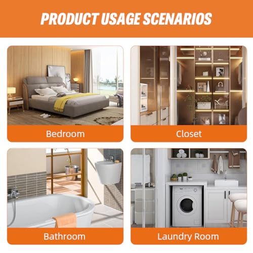 HASTHIP® Dehumidifier for Wardrobe - Fragrance Free 4 Pack Humidity Packs, Dessicant Packets, Hanging Closet Dehumidifier Bags, Dehumidifiers for Bathroom