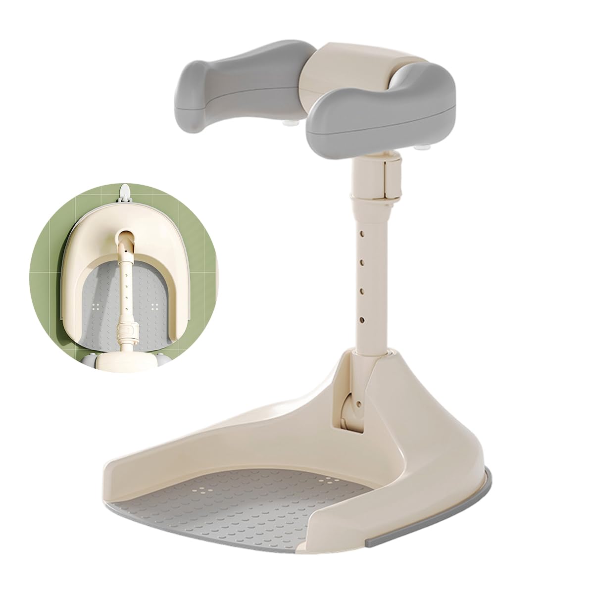 SNOWIE SOFT Baby Bath Stand for 12–36 Month Toddlers with 44–54cm Adjustable Height and Anti-Slip Wide Base | Folding Portable Design