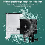 Qpets® 250ml Automatic Fish Feeder Aquarium Automatic Fish Feeder with 3 Timer, Moisture-Proof Fish Food Dispenser Electric Auto Fish Food Dispenser Adjustable Feeding Amount(Not Including Battary)