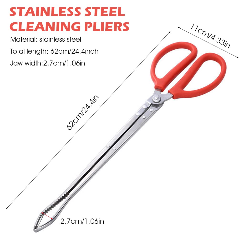 Supvox Grabber Reacher Tool for Trash Pickup with 62 cm Anti Slip Claw and Squeeze Grip Handle | 3 pcs Set