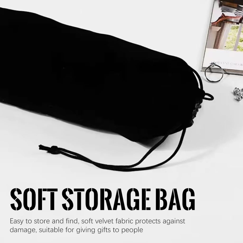 MAYCREATE Back Scratcher with 3 Interchangeable Heads and Telescopic 7.48–24.8 in Handle | Black