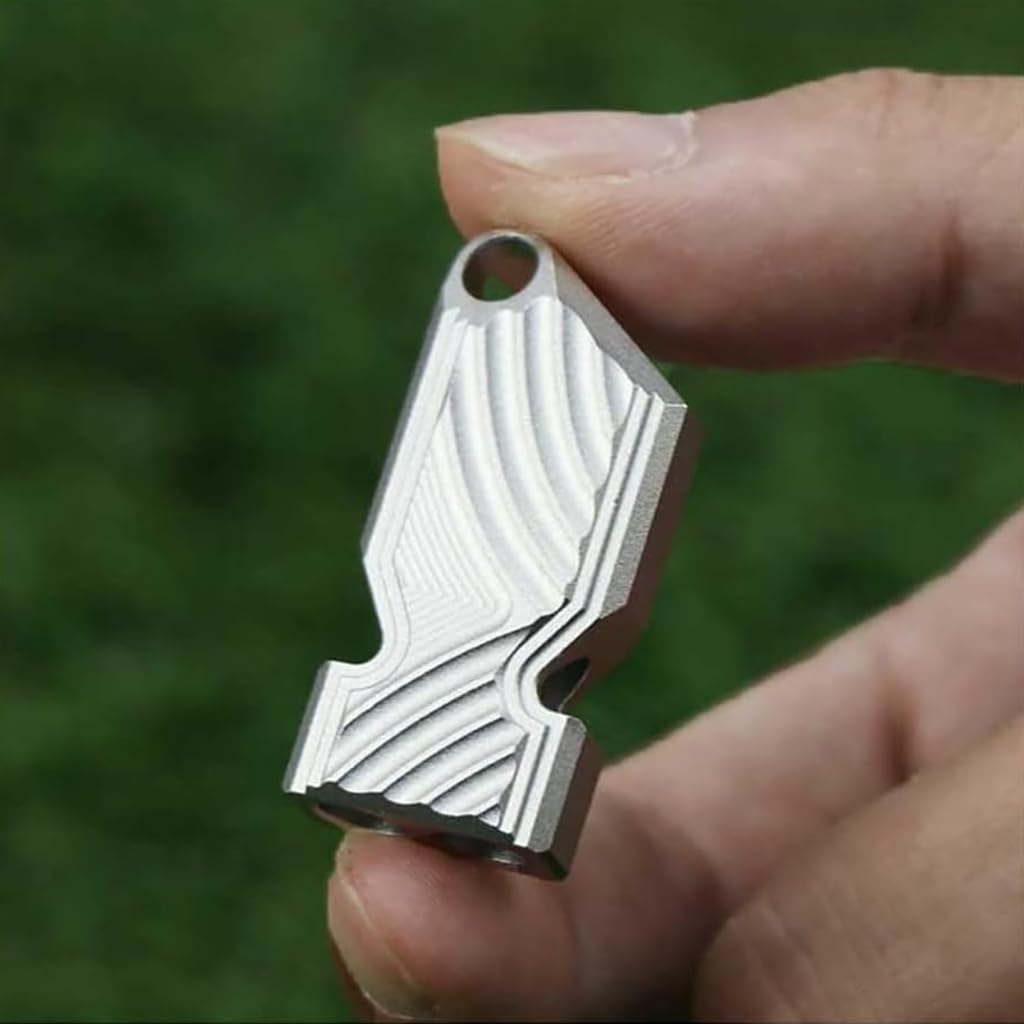 ZIBUYU® Double-Tube Whistle Aluminum Alloy Survival Whistle