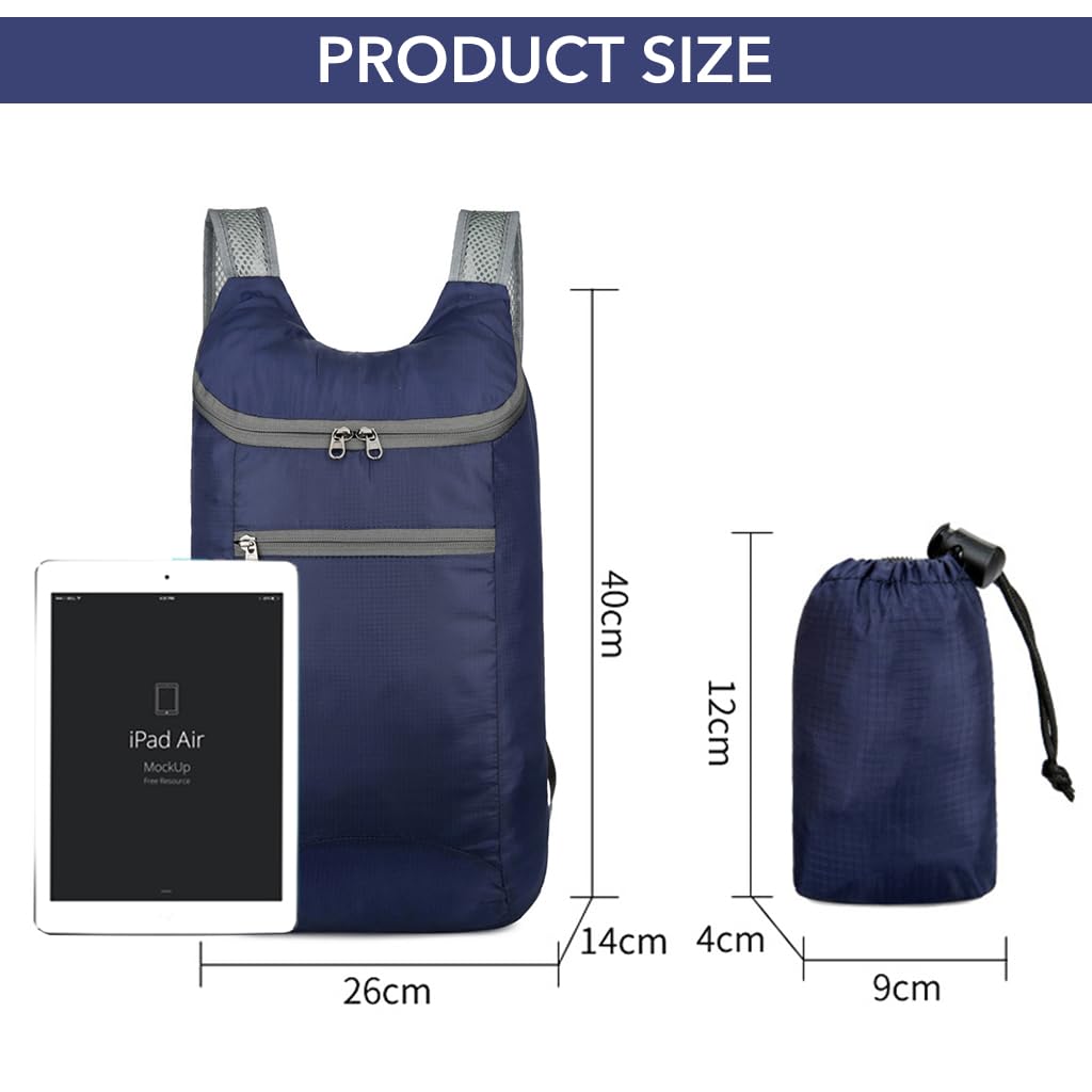 GUSTAVE Travel Backpack for Hiking and Camping with Foldable 20–35L Design | Water Resistant