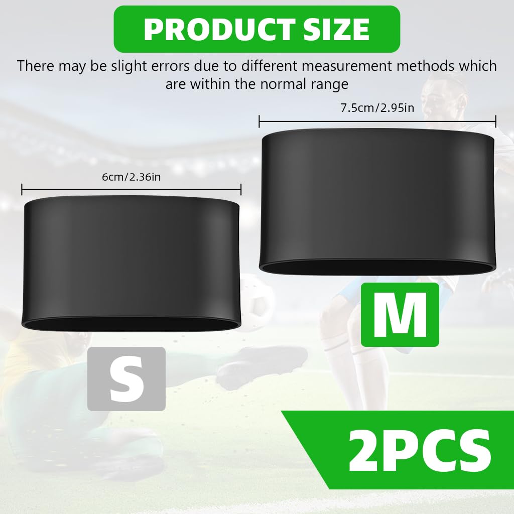 Proberos Silicone Shin Guard Straps for Training with 60mm Loop | Stretchy Support Bands for Kids