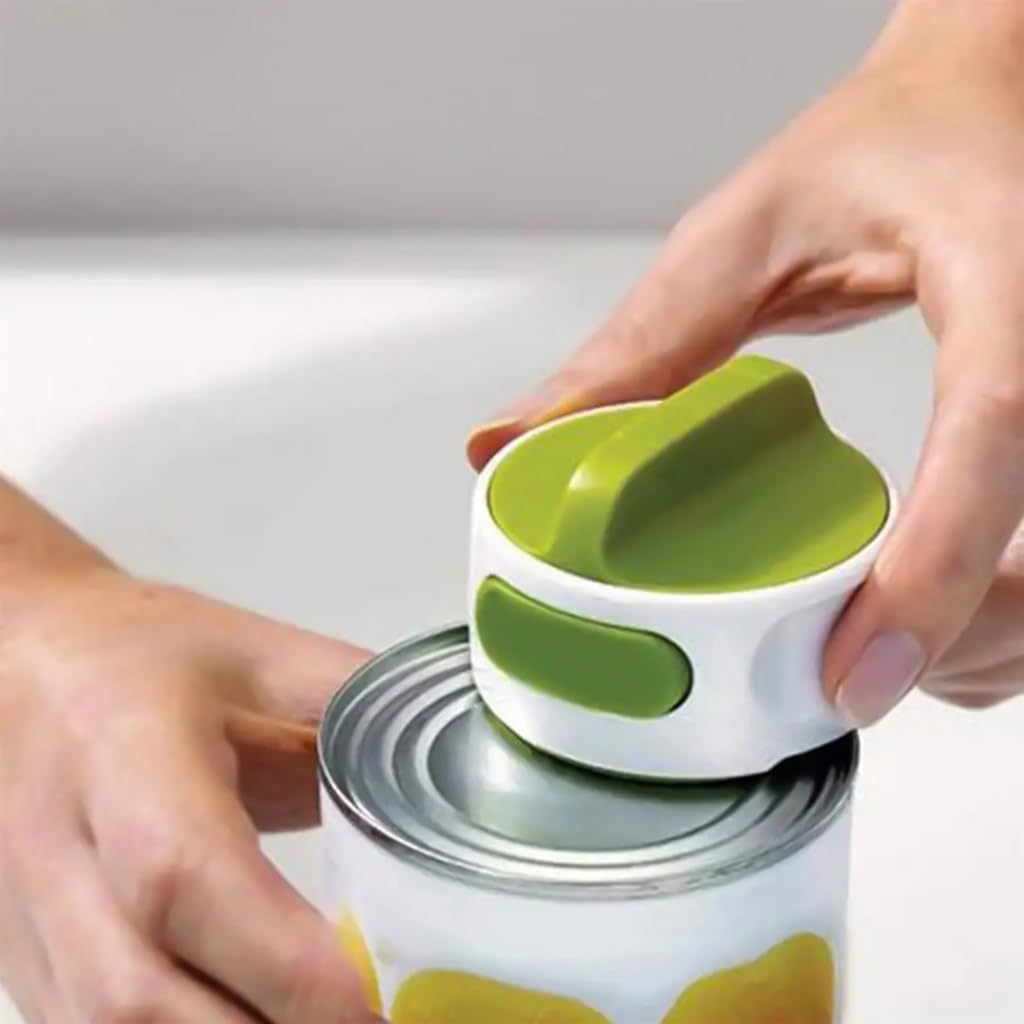 Supvox Manual Can Opener for Kitchen with One Touch Release and Anti Slip Handle | 6.7×6.2×4.8 cm Stainless Steel Cutter