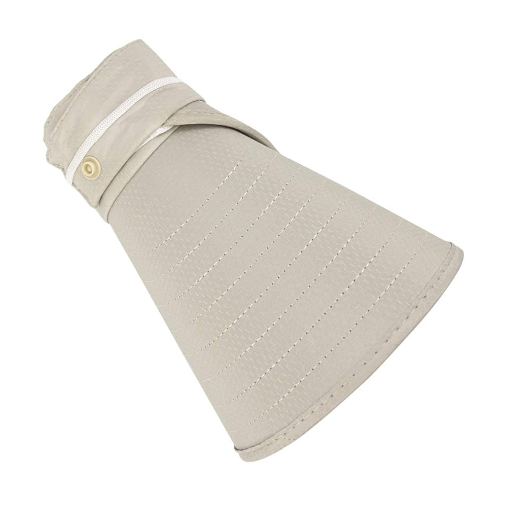 GUSTAVE Women Sun Hat for Fishing with 5.5 in Wide Brim and Detachable Flaps Khaki 3 PCS