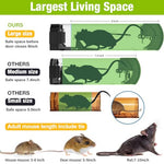 HASTHIP® Rat Trap Cage for House Garden Patio, 32 cm Humane Mouse Trap Cage, Reusable Enlarged Smart Rat Catcher and Rodent Trap for Mice, Pets, Rodents