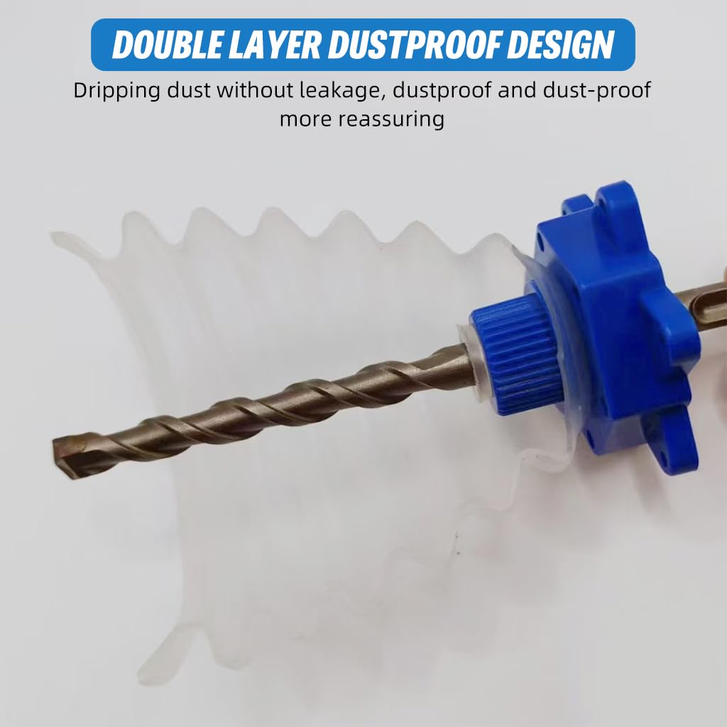 Serplex Hole Saw Dust Bowl 16cm for Drill Dust Collection with Flexible Retractable Cover | Universal Fit