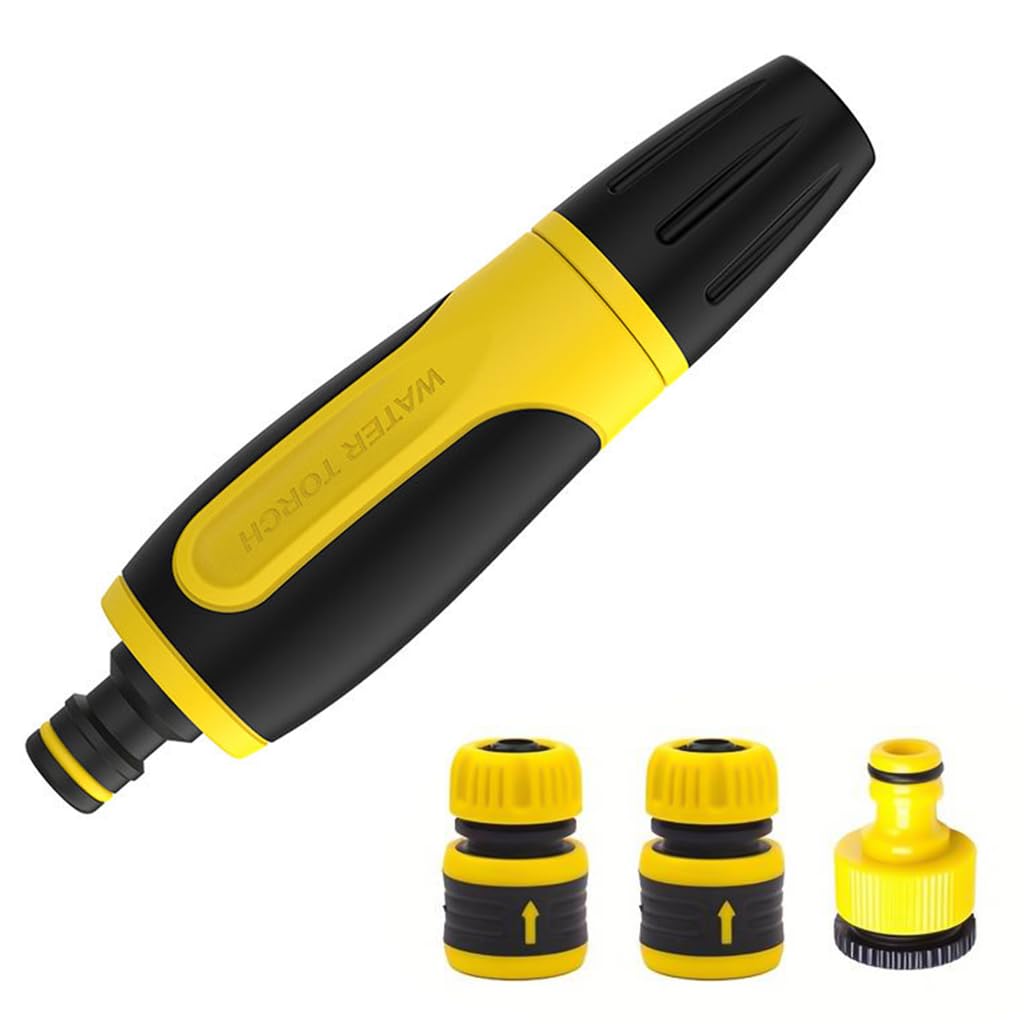 HASTHIP® Advanced Garden Hose Nozzle Set With 3 Quick Connectors - Adjustable High-Pressure Sprayer, Leakproof Waterstop, Versatile 2-In-1 Tap Adapter For Efficient Watering, Car Wash & Irrigation