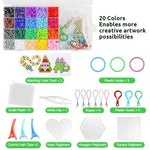 PATPAT® 2000pcs Fuse Beads Kit for Kids Activity Beads for Craft DIY 5mm 20 Colors Iron-On Melty Beads Toy Set with Pegboards, Ironing Paper & Chain Accessories, Children's Day Gift for Kids Age 4+