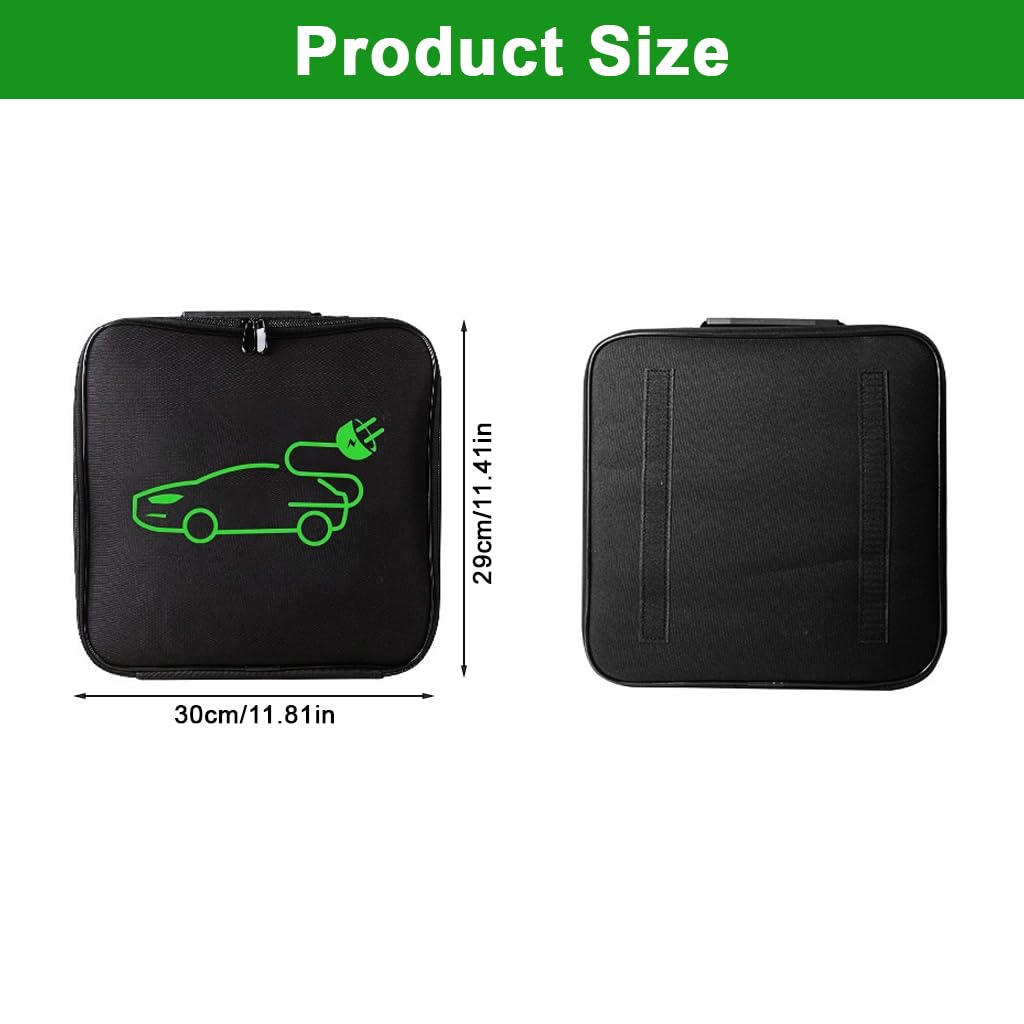 STHIRA E Vehicle Charging Gun Storage Bag for Car with Protective Foam Insert 32x32x10cm | Waterproof Oxford Cloth Organizer