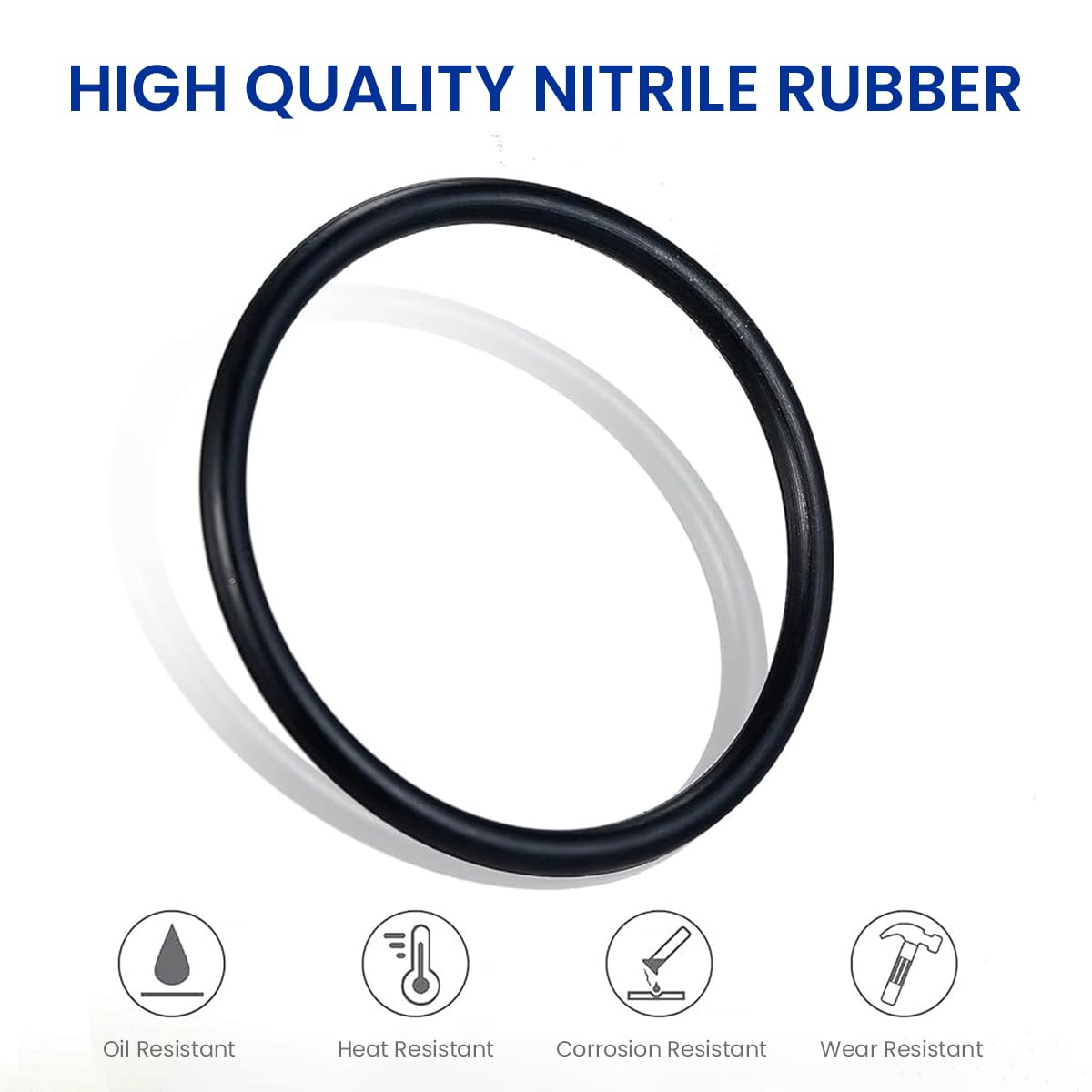 Serplex Rubber O Rings Set for Automotive and Plumbing Repair with 382 pcs and 15 sizes