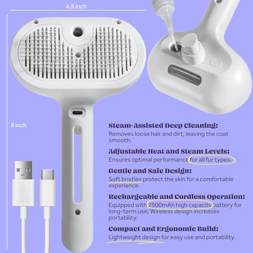 ZIBUYU® Pet Steam Brush