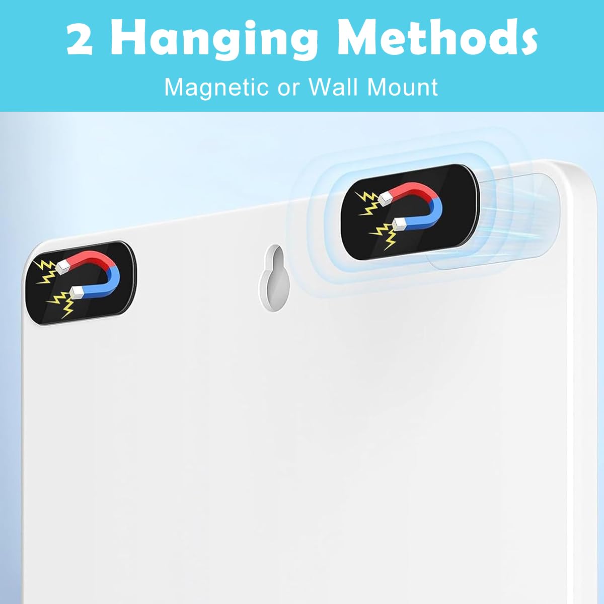 Climberty Magnetic Dry Erase To Do Board for Home and Office featuring Sliding Self Check Button | Blue