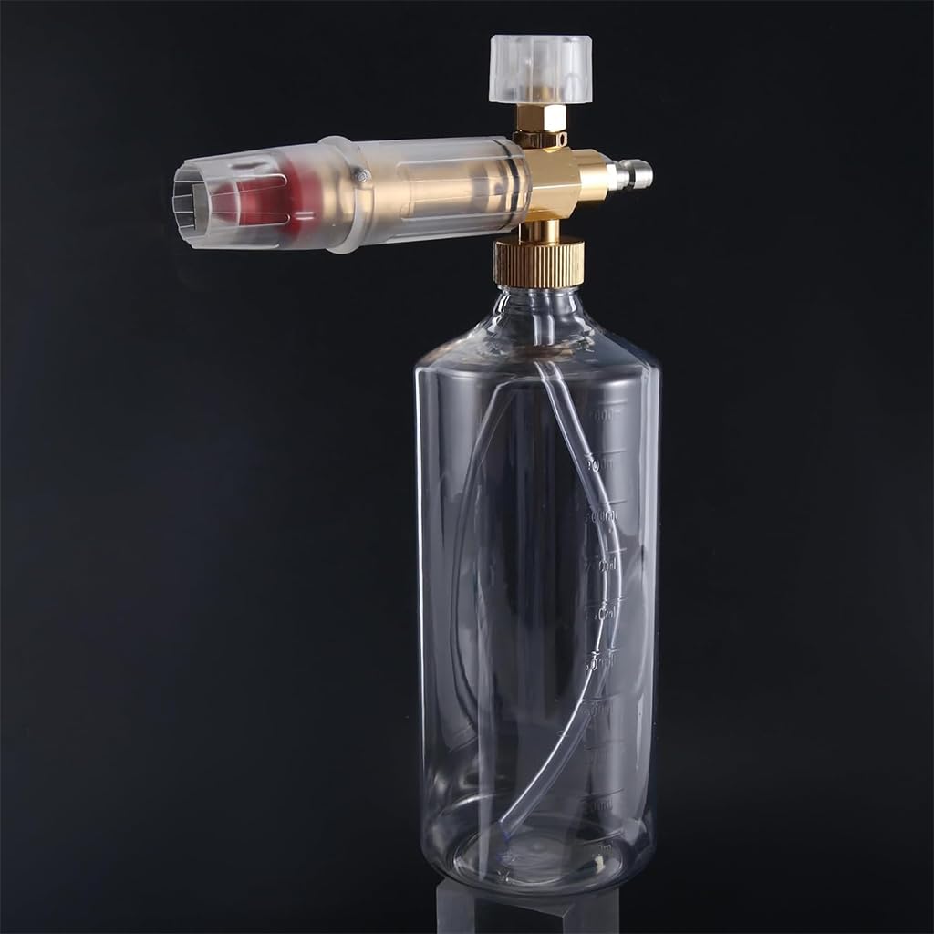 HASTHIP Foam Cannon Sprayer for Car Washing with Adjustable Foam Control and 1L Bottle | Durable Metal Connector for Daily Vehicle Cleaning