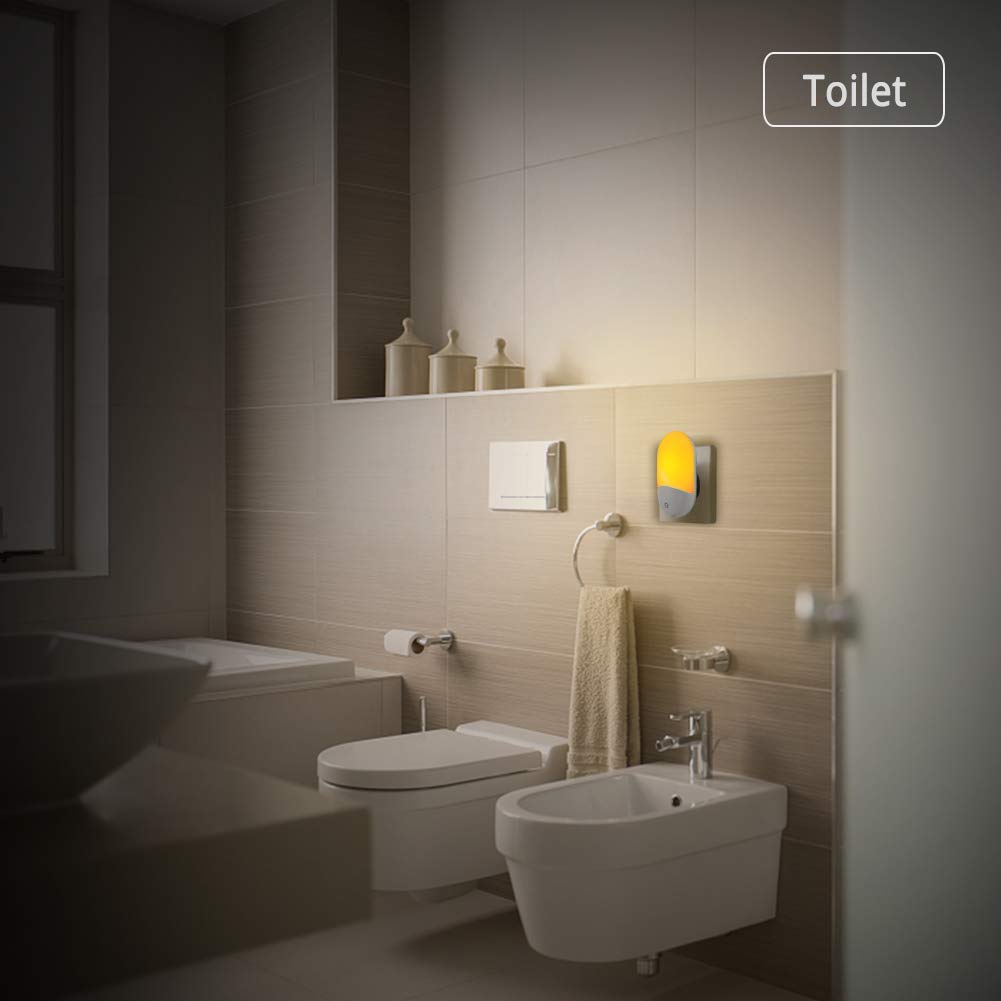 ZORBES Night Light Plug for Bedroom and Hallway with Dusk to Dawn Sensor | 2 Pack LED