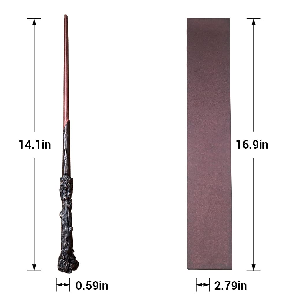 PATPAT Harry Potter Wand for Cosplay and Halloween with Ollivanders Box | Resin and Metal Core