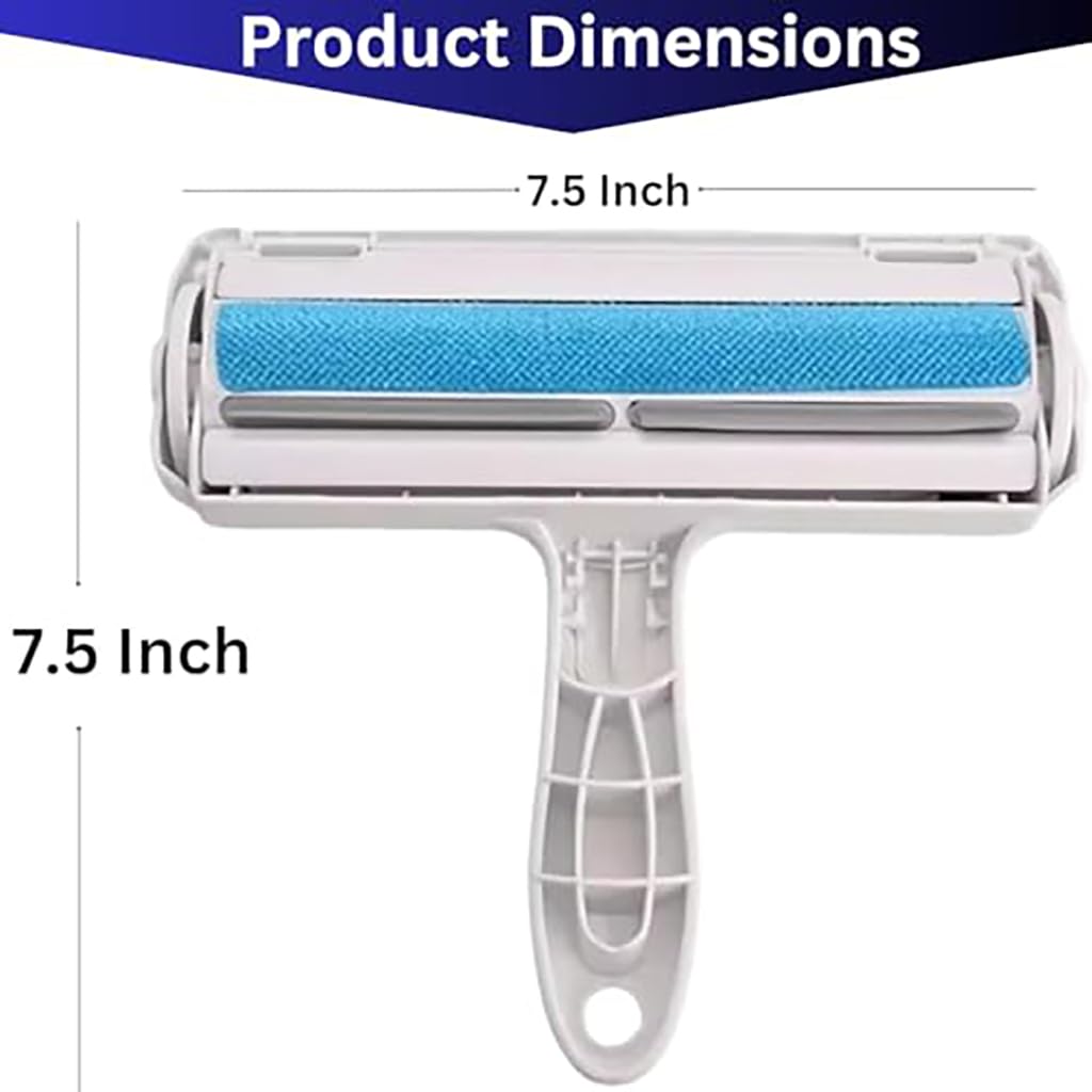 ZIBUYU Carpet Hair Remover Tool for Carpets Rugs and Upholstery with Ergonomic Handle | Reusable Pet Hair Cleaner