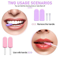 HASTHIP® 4pcs Chewies for Invisalign Aligner, Aligner Tray Seaters Chewies for Aligner Trays Chompers Aligner Trays (Taro & Peach flavor)