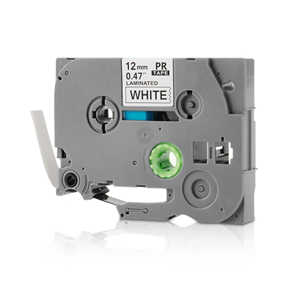 ZORBES TZe-231 Label Maker Tape for Brother P Touch | 12mm 0.47in 26.2ft Black on White