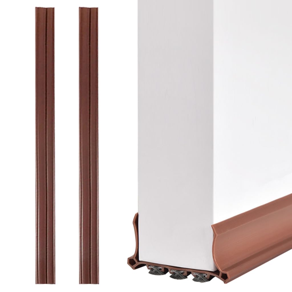 HASTHIP Door Sealers for Home and Office with Triple Layer Brush 37.7 in | Reduce Noise and Dust