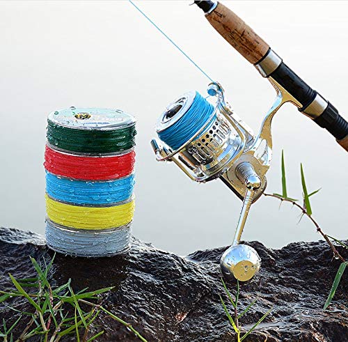 Zorbes Braided Fishing Line for Angling with 4 Strands 0.45mm 70LB 100M PE Green | Low Stretch