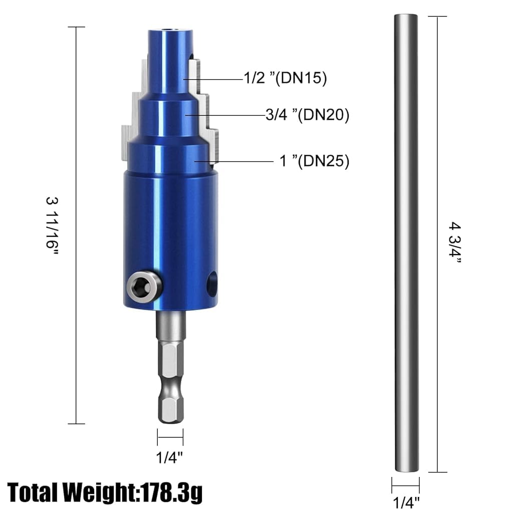Serplex Faucet Removal Tool for 1/2 3/4 1 in Pipes with DrillCompatible Socket Grip | Kitchen and Bathroom Fixtures