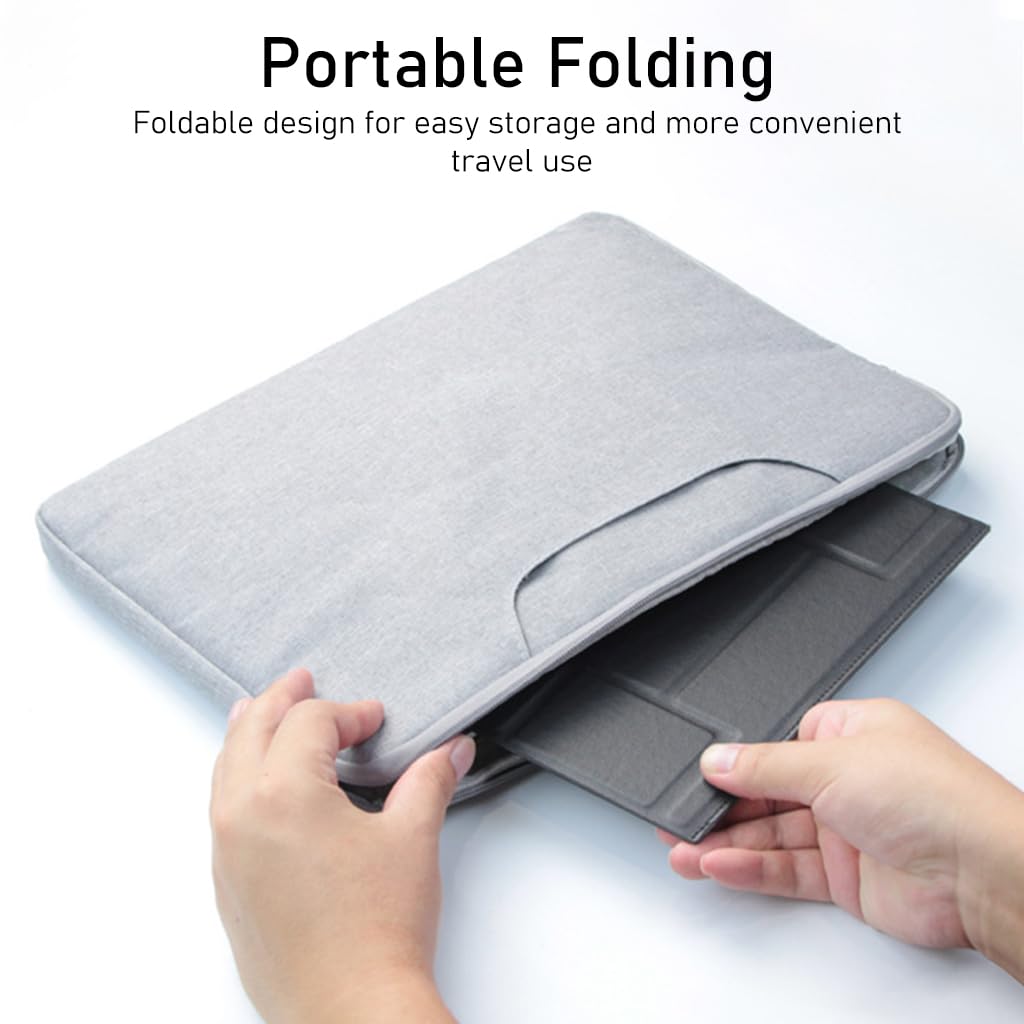 ZORBES Laptop Stand for Home Office with 2 Adjustable Angles and Anti Slip PU Cover