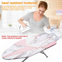 HASTHIP® Ironing Board Cover, Marble Print Cotton Iron Table Cover, Resists Scorching and Staining, Universal Thick Ironing Borad Cover for 55''*19.6'' Ironing Board (140 * 50cm)