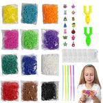 PATPAT® 5400+ Loom Band Kit Colorful Rubber Band Bracelet Refill Set Includes 12 Color Loom Bands Kit, 300 S-Clips, 15 Lovely Charms and 6 Crochet Hooks Kits for Kids