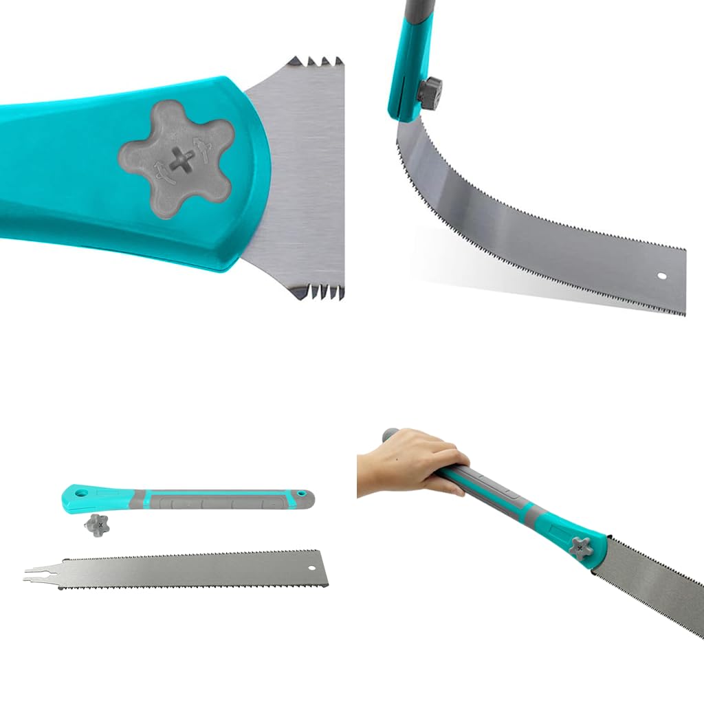 HASTHIP Hand Saw for Woodworking with 65cm SK5 Blade and Double Sided Serrated Teeth | Detachable Anti Slip Handle