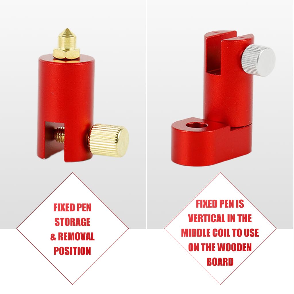 Serplex Woodworking Compass Scriber for Arc Drawing and Parallel Line Marking | 300mm Aluminum Alloy Precision Tool