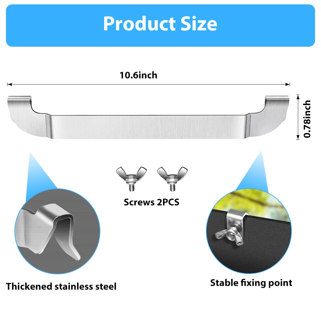 Supvox Griddle Spatula Holder for Barbecue Tools featuring Hook Design and 6.18 in Stainless Steel Build