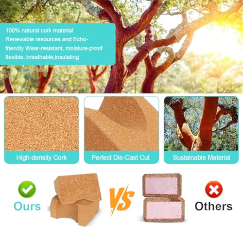 HASTHIP® Cork Guitar Neck Rest, Guitar Neck Cradle Support Pillow,