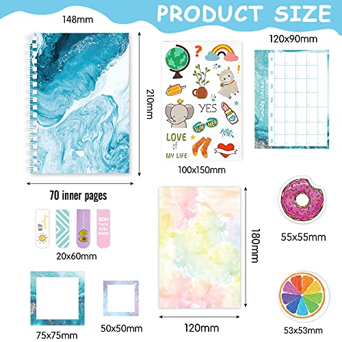 Climberty® 93 Pcs Scrapbook Kit with Scrapbooking Supplies Stickers, Journal Supplies Kit Scrapbook Stickers, Aesthetic Paper, Journal DIY Decoration Paper Stickers Craft Kits Notebook Collage Album