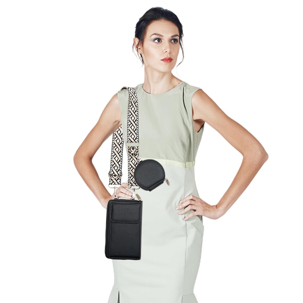 PALAY Sling Bag Coin Bag Combo for Women with Geometric Strap and PU Material | Versatile Crossbody Purse